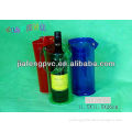 Cylindrical PVC chill / ice wine bottle bag with handle